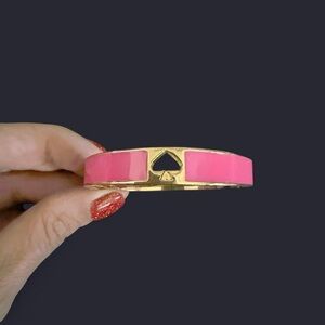 Kate Spade Gold and Pink Spade Bracelet